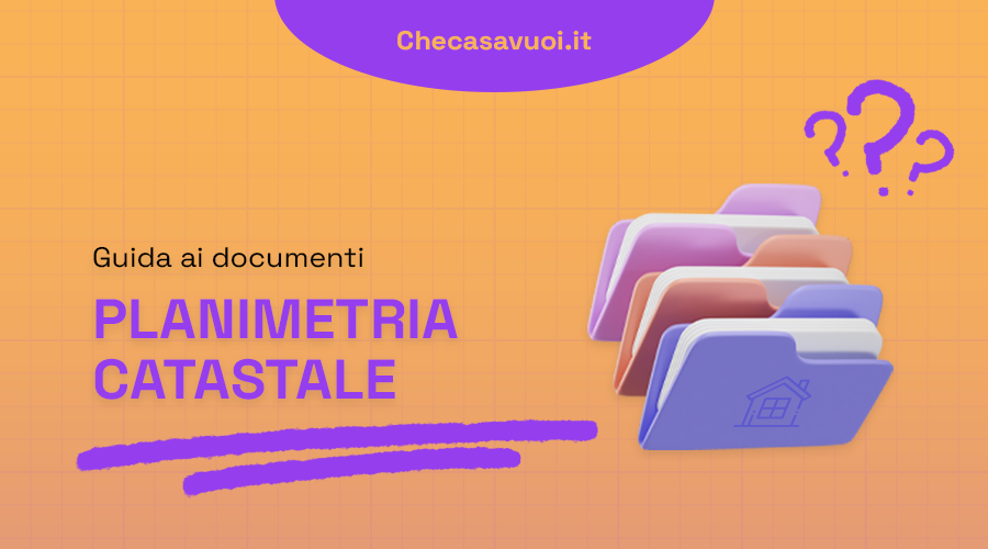 La planimetria catastale è una rappresentazione grafica in scala dell’immobile, che ne descrive la disposizione interna.